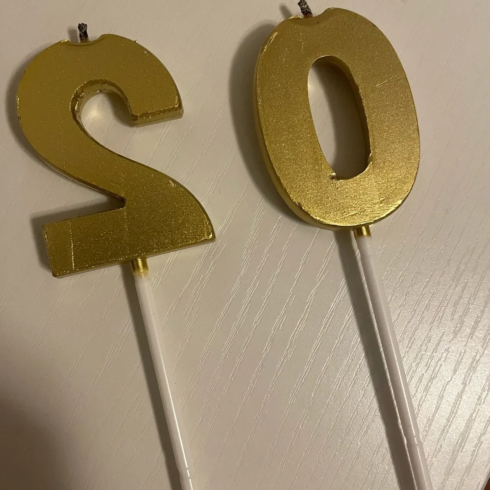 #20 Gold Chrome Candles